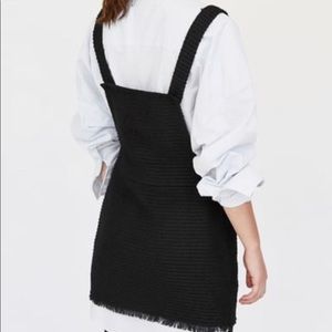 tweed dungaree skirt